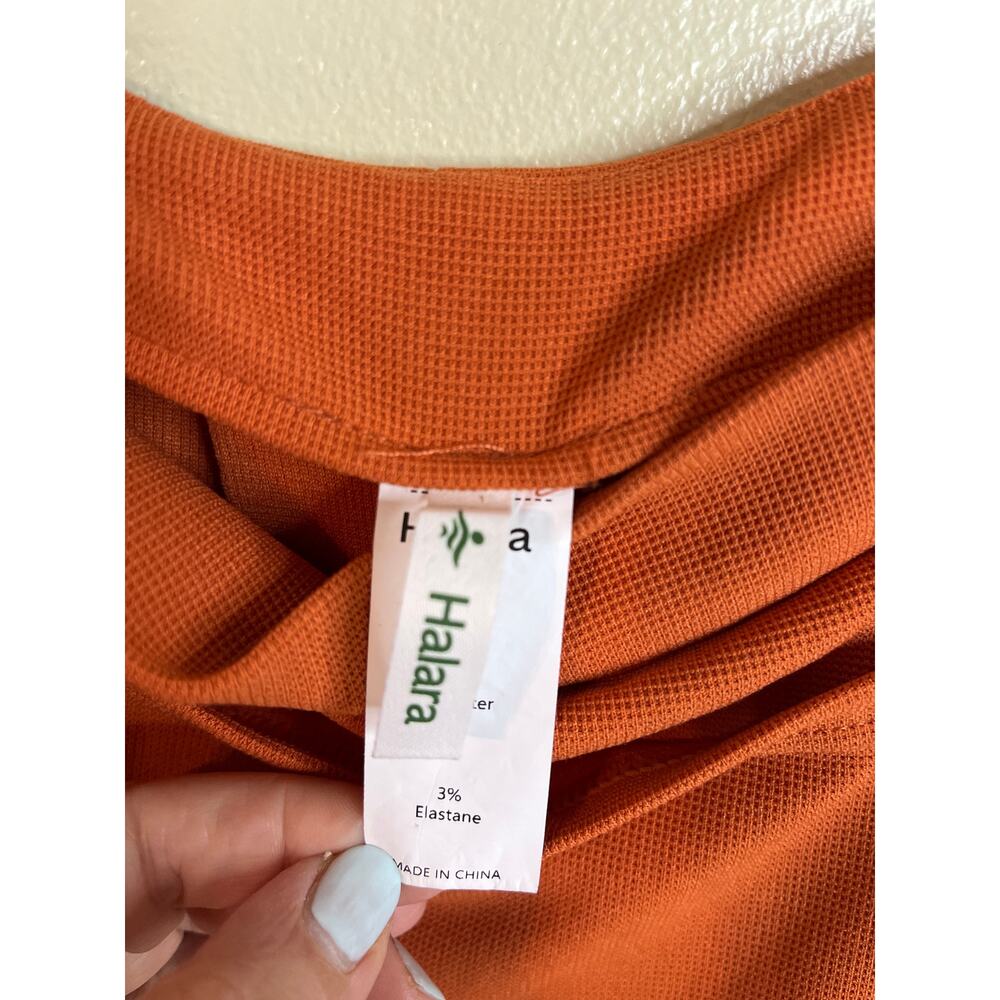 HALARA Rust Orange Wide-Leg Jumpsuit Overalls - Picture 8 of 13